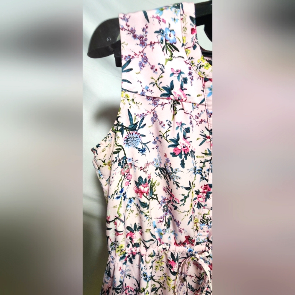 Original Nicole Miller Pink Sleeveless V-Neck Sundress-Size L - Picture 7 of 13